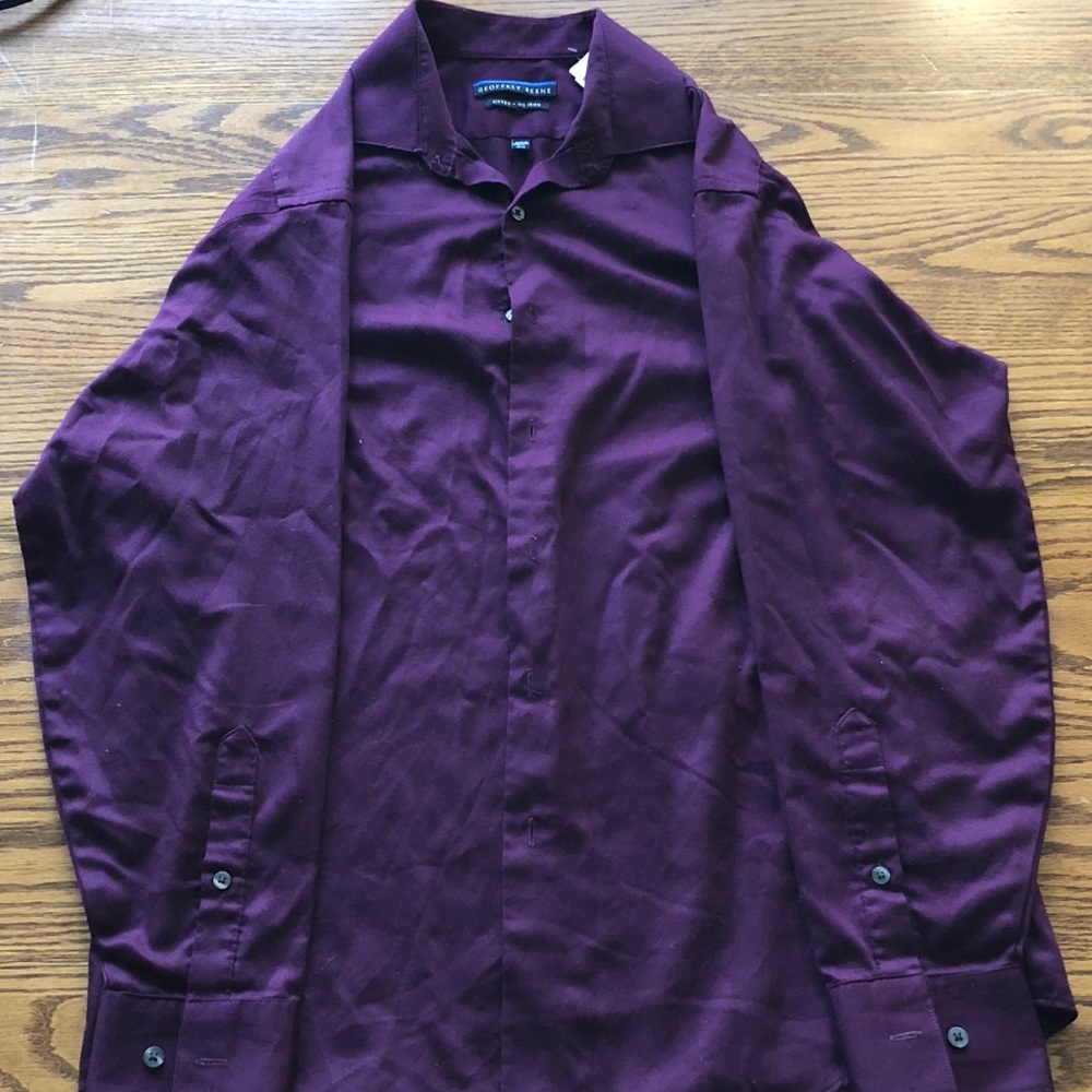 Geoffrey Beene Men’s Purple Dress Shirt Medium